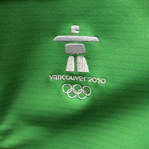 Vancouver 2010 Olympic Games Womens Jacket XL Green Full Zip Licensed Elevate - Picture 4 of 8